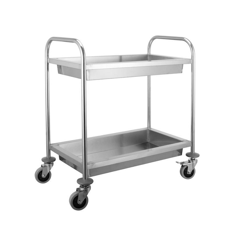 Stainless Steel Serving Trolley-Middle 2 Shelf